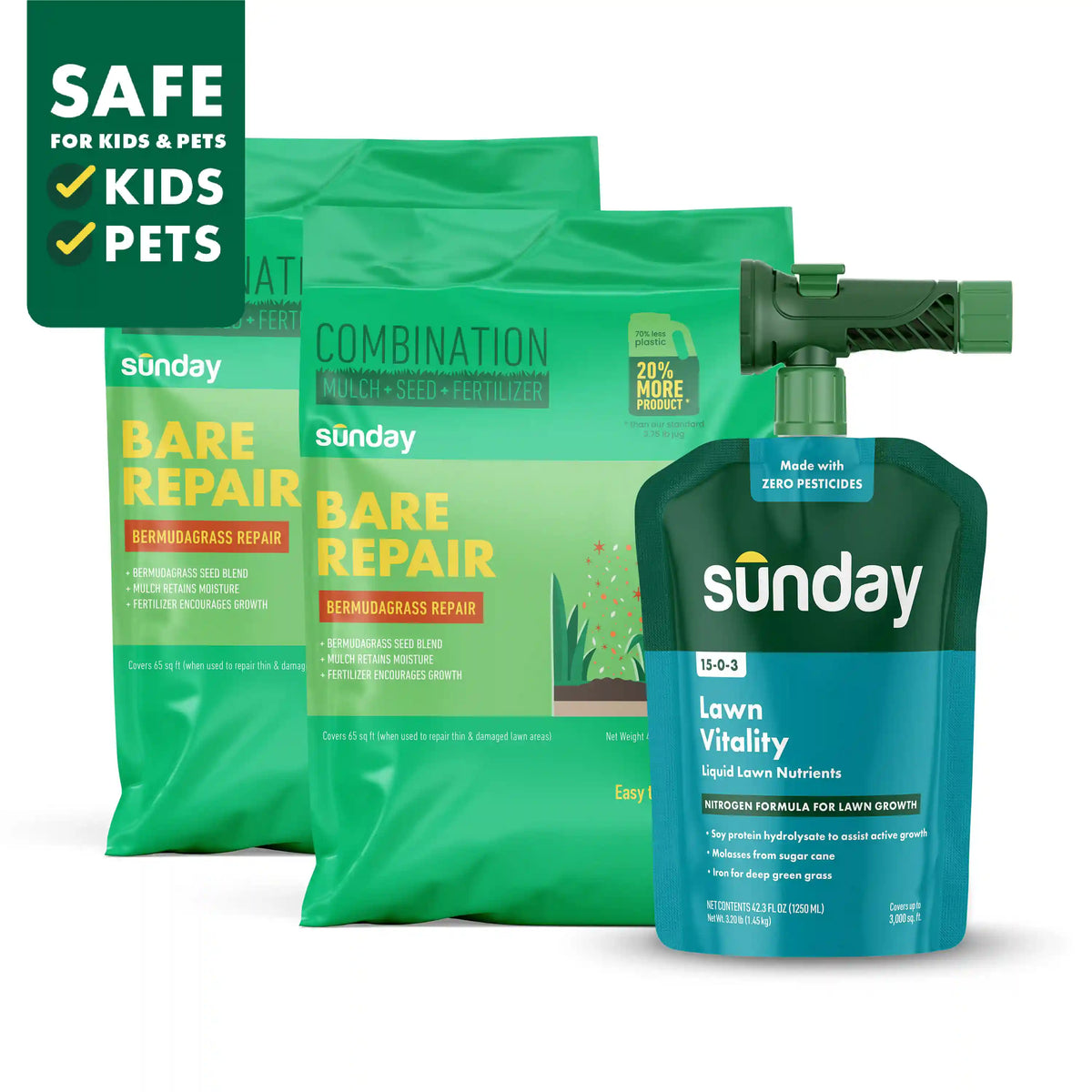 Bermudagrass Patch Kit for Common Bermudagrass Lawns