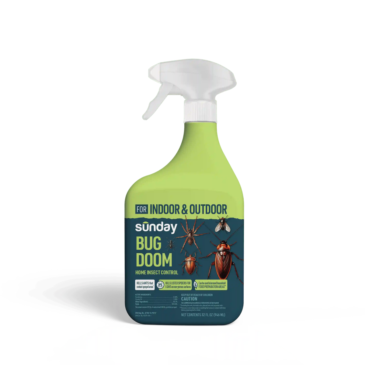 Bug Doom Indoor Insect Control Spray, 32 oz