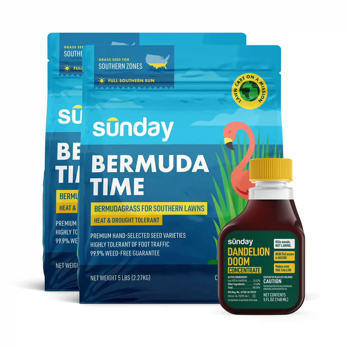 Bermudagrass Seed & Weed Lawn Kit