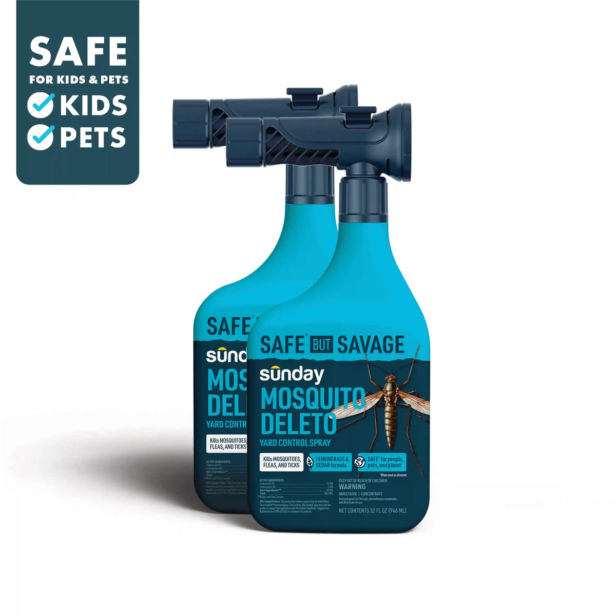 Mosquito Deleto Bug Control Spray & Repellent (2-Pack)